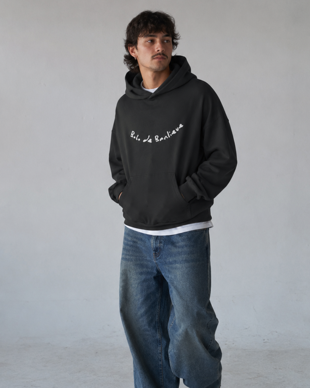 HOODIE NOIR "BOBO SMILE"